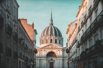 View of cathedral in city against sky