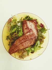 Close-up of meal served in plate