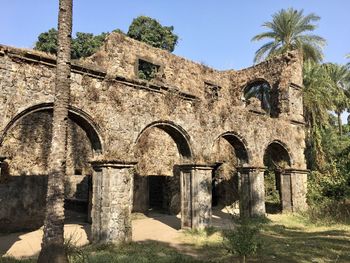 Low angle view of old building