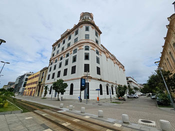 Low angle view of building against sky