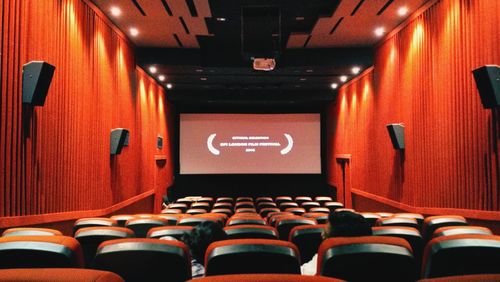 Interior of empty seats