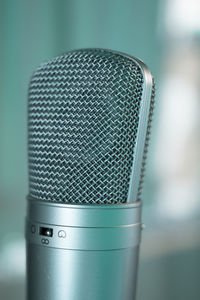 Close-up of microphone