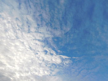 Low angle view of clouds in sky