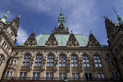 Low angle view of historical building
