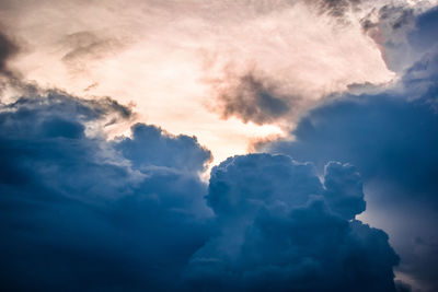 Low angle view of clouds in sky