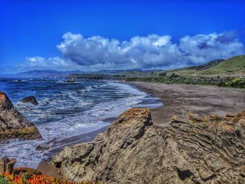 Scenic view of sea against sky