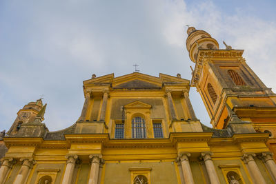 Low angle view of historical building against sky