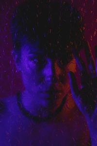 Full frame shot of illuminated lights