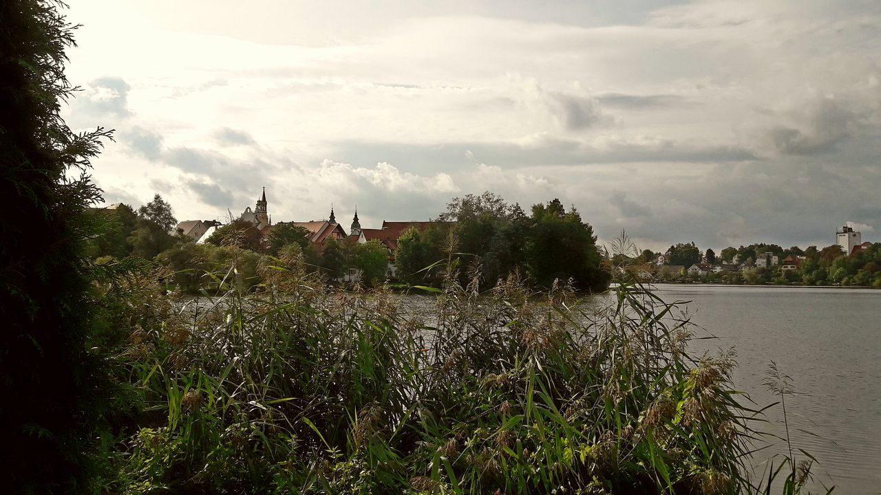 sky, landscape, river, architecture, growth, nature, water, no people, plant, tree, outdoors, day