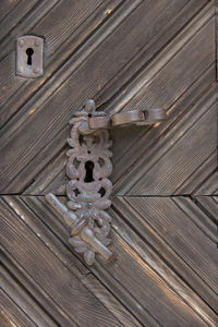 Full frame shot of wooden door