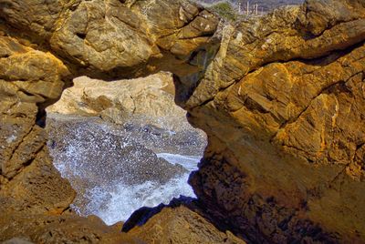 Scenic view of rock formations