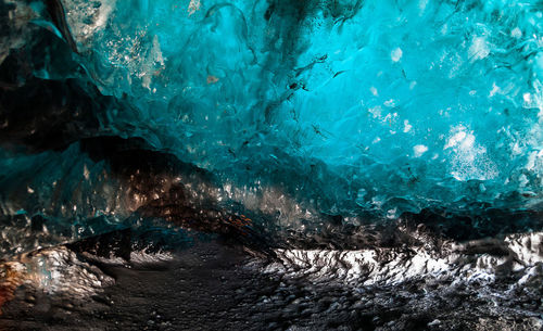 Full frame shot of rocks in sea