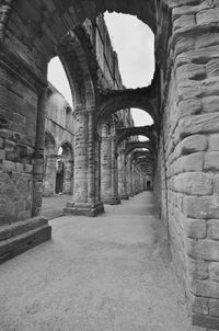 Archway of old building