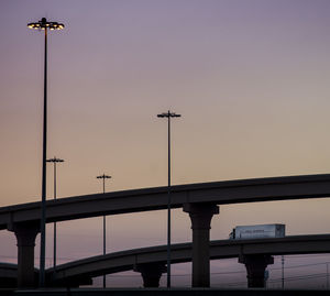 Low angle view of bridge against sky