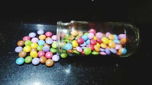 Close-up of multi colored candies