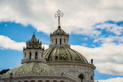 Low angle view of building against sky