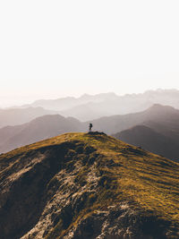 Scenic view of mountain against sky