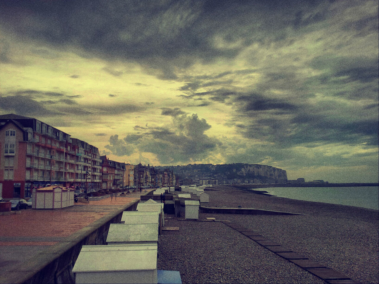 sky, architecture, built structure, cloud - sky, building exterior, outdoors, no people, city, water, nature, day, sea