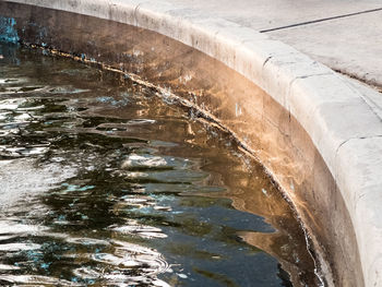 Splashing water