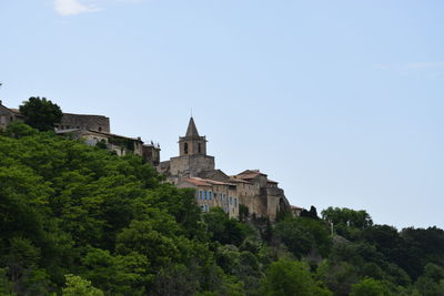 Low angle view of historic building against sky