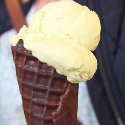 Close-up of ice cream cone