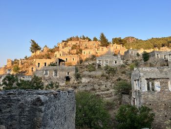 Old ruins against clear sky