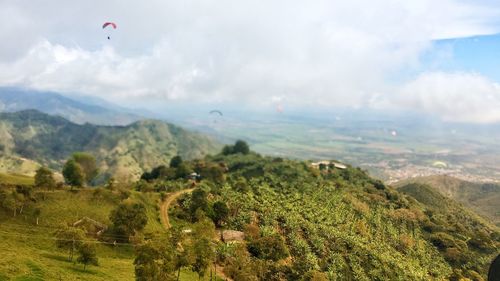 Scenic view of landscape against sky