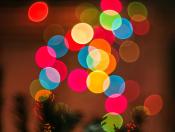 Defocused image of lights