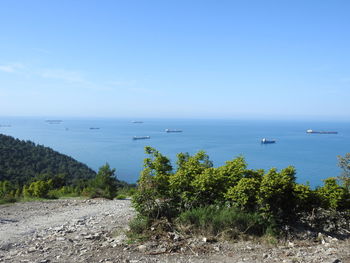 Scenic view of sea against sky