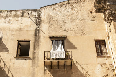 Low angle view of old building