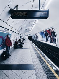 Railroad station platform