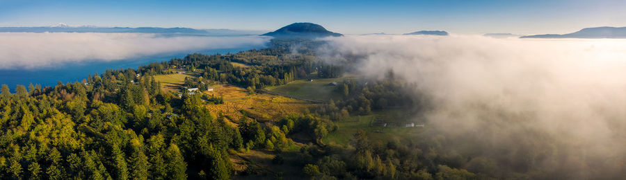 Panoramic view of landscape against sky