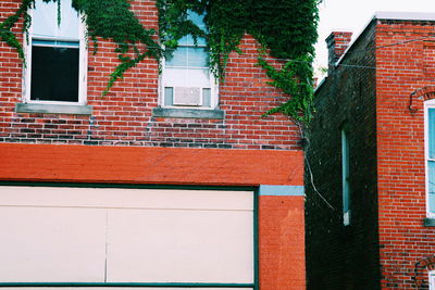 Brick wall with windows