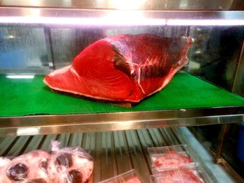 Close-up of fish in store