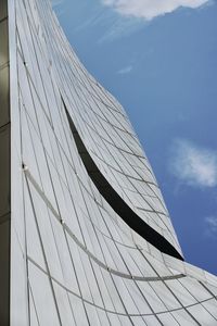 Low angle view of sailboat against sky