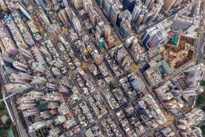 Aerial view of buildings in city