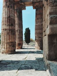 View of old ruin building