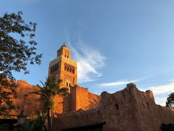 Low angle view of historical building against sky