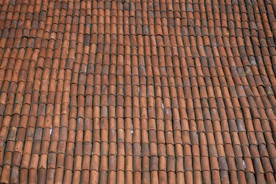 Full frame shot of roof tiles