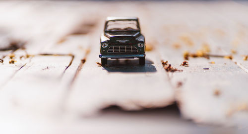 Close-up of smart phone on table