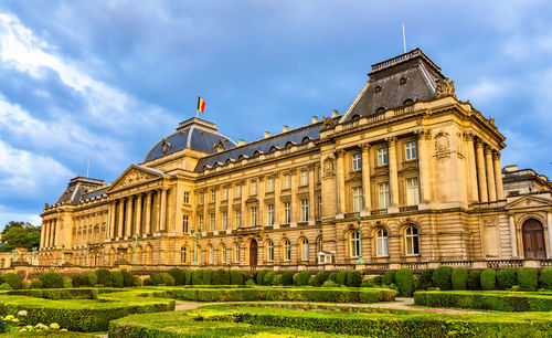 View of historic building against cloudy sky