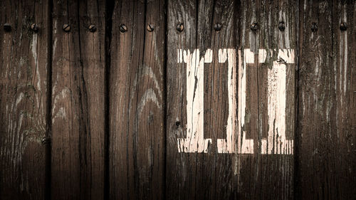 Full frame shot of wooden wall