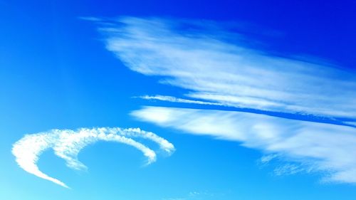 Low angle view of cloudy sky