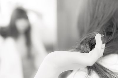 Close-up of young woman