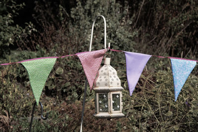 Clothes hanging on clothesline