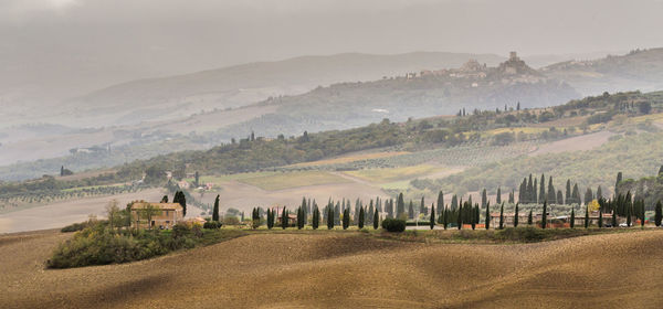 Panoramic view of landscape against sky