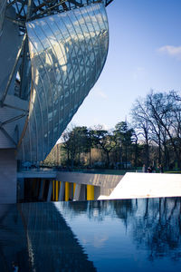 View of swimming pool in city