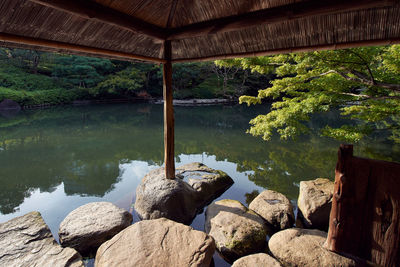 Scenic view of lake