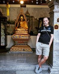 Portrait of a buddha statue