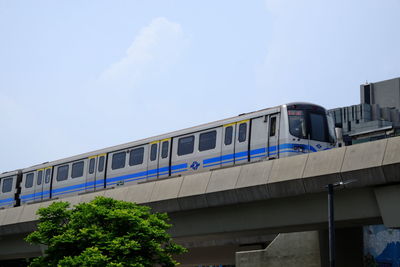 Low angle view of railway station